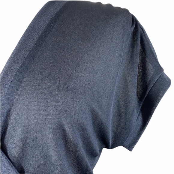 Black vintage 1970s sheer disco dress s/m - Picture 8 of 11